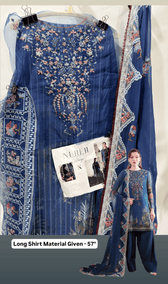 Semi Stitched Easy Stitching Solutions/Nureh Amaya Luxury Formals Chiffon/AM -23