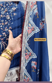 Semi Stitched Easy Stitching Solutions/Nureh Amaya Luxury Formals Chiffon/AM -23
