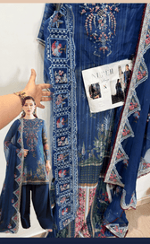 Semi Stitched Easy Stitching Solutions/Nureh Amaya Luxury Formals Chiffon/AM -23