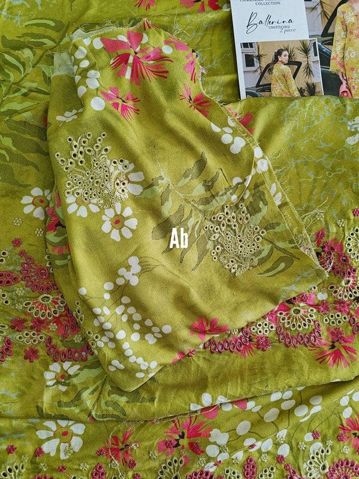 Open Pic/Nureh Ballerina/Viscose Crepe Chikankari