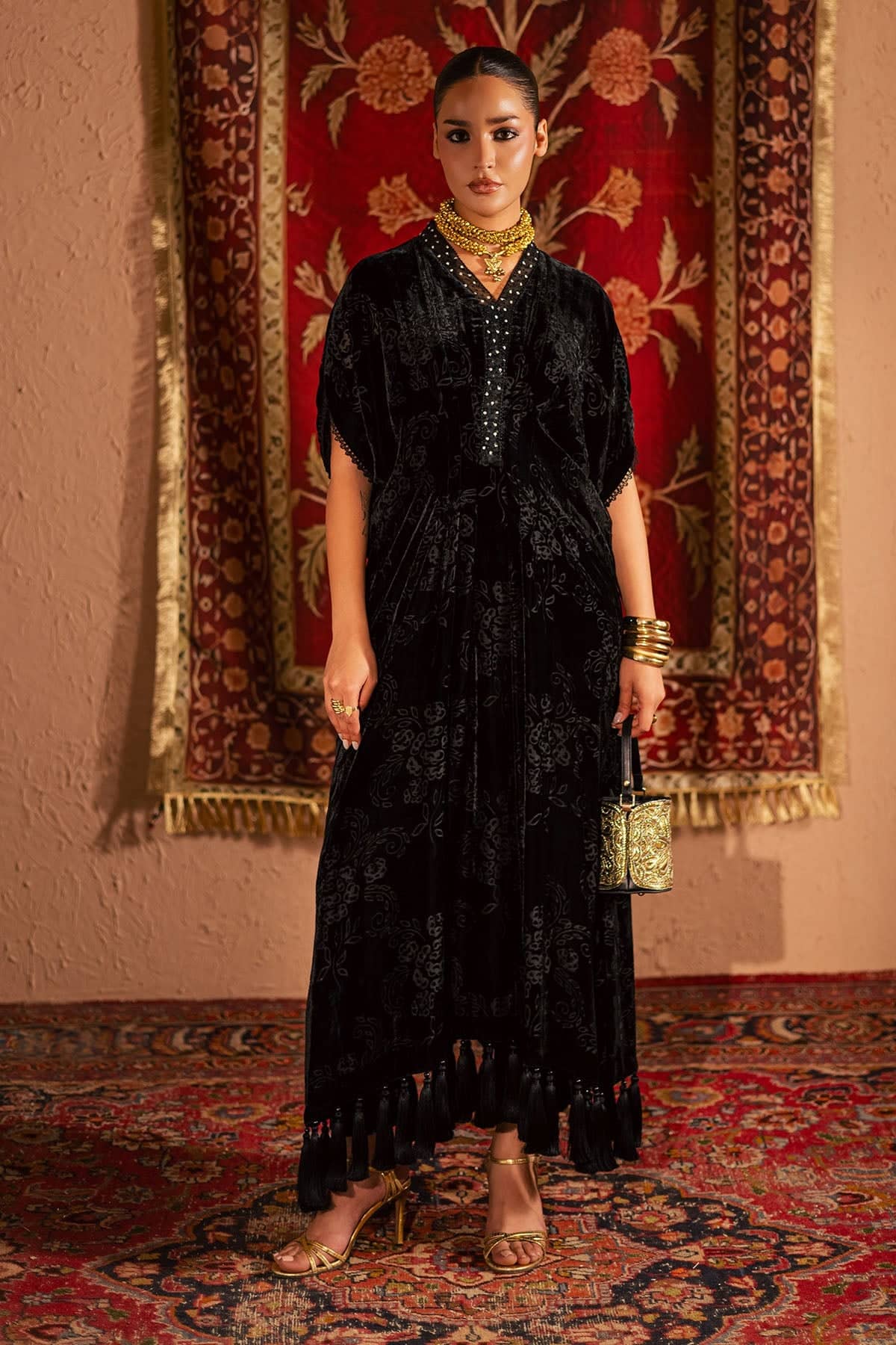 Nureh Ballerina Winter Pakistani Suits Nureh Ballerina/Velvet Cord Sets/Hand Work/Winter Fashion