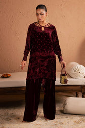 Nureh Ballerina Winter Pakistani Suits Restocked/Nureh Ballerina/Velvet Cord Sets/Hand Work/Winter Fashion