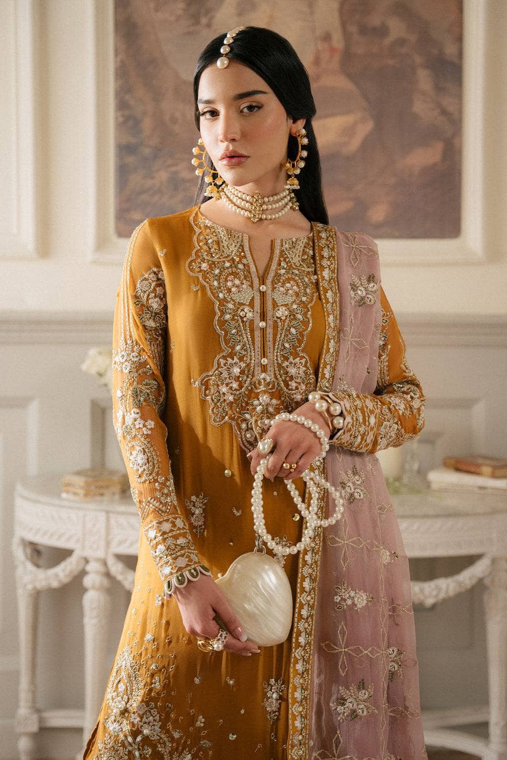 Nureh Chiffon Pakistani Suit Restocked/Nureh Elanora Luxury Wedding Formals /Vol 2