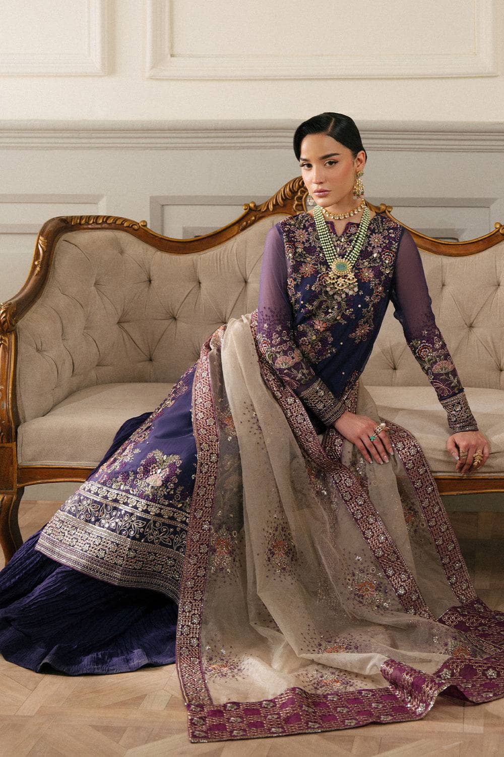 Nureh Chiffon Pakistani Suit Restocked/Nureh Elanora Luxury Wedding Formals /Vol 2