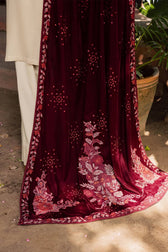 Nureh Exclusive Luxury Formals/Velvet Embroideried Shawl/NE 181