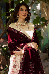Nureh Exclusive Luxury Formals/Velvet Embroideried Shawl/NE 181
