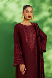 Nureh Exclusive Shawl Collection Winter Pakistani Suits Nureh Exclusive Velvet Palachi Shawl/NE 189