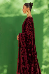Nureh Exclusive Shawl Collection Winter Pakistani Suits Nureh Exclusive Velvet Palachi Shawl/NE 189