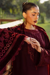 Nureh Exclusive Shawl Collection Winter Pakistani Suits Nureh Exclusive Velvet Palachi Shawl/NE 189