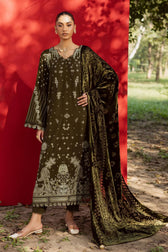 Nureh Exclusive Shawl Collection Winter Pakistani Suits Nureh Exclusive Velvet Palachi Shawl/NE 190