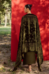 Nureh Exclusive Shawl Collection Winter Pakistani Suits Nureh Exclusive Velvet Palachi Shawl/NE 190