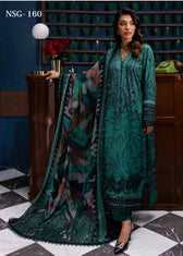Nureh Gardenia Winter Pakistani Suits Restocked/Nureh Gardenia Slub Linen