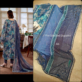 Open Pic/Nureh Maya Swiss Lawn 26/NS 162/Embroideried Chiffon Dupatta