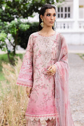 Nureh Lawn Pakistani Suit Nureh Daily Delight Chikankari Lace Collection/01