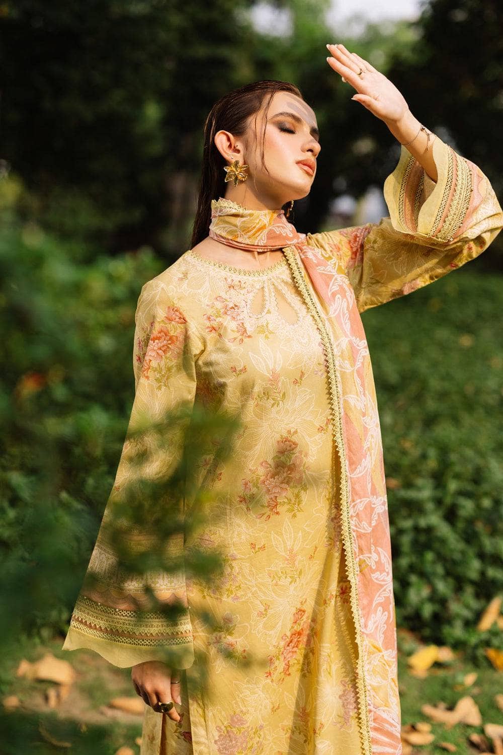 Nureh Daily Delight Chikankari Lace Collection/04