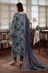 Nureh Maya Swiss Lawn 26/NS 162/Embroideried Chiffon Dupatta