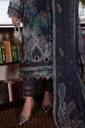 Nureh Maya Swiss Lawn 26/NS 162/Embroideried Chiffon Dupatta