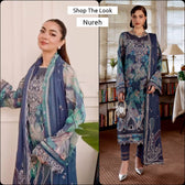 Spotted in Nureh Maya Swiss Lawn 26/NS 162/Embroideried Chiffon Dupatta