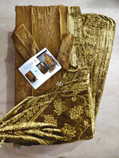 Open Pics\Nureh Exclusive 26/Warm Leather Peach/ Velvet Palachi Shawl/NE-283