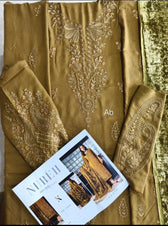 Open Pics\Nureh Exclusive 26/Warm Leather Peach/ Velvet Palachi Shawl/NE-283