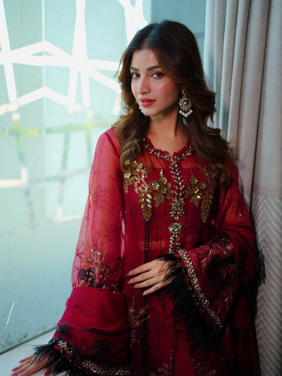 Spotted in Maria B Soiree Luxury Formals/D6/Red