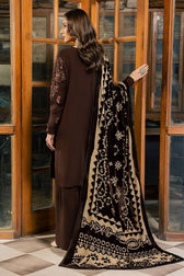 Nureh Exclusive 26/Warm Leather Peach/ Velvet Palachi Shawl/NE 285