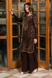 Nureh Exclusive 26/Warm Leather Peach/ Velvet Palachi Shawl/NE 285