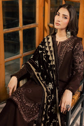Nureh Exclusive 26/Warm Leather Peach/ Velvet Palachi Shawl/NE 285