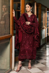 Nureh Exclusive 26/Warm Leather Peach/ Velvet Palachi Shawl/NE 286