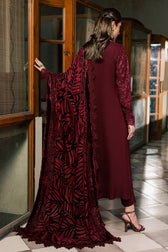 Nureh Exclusive 26/Warm Leather Peach/ Velvet Palachi Shawl/NE 286