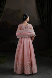 Qalamkar Chiffon Pakistani Suit Qalamkar Elirah Wedding Formals 25/Hand Work/