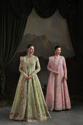Qalamkar Chiffon Pakistani Suit Qalamkar Elirah Wedding Formals 25/Hand Work/