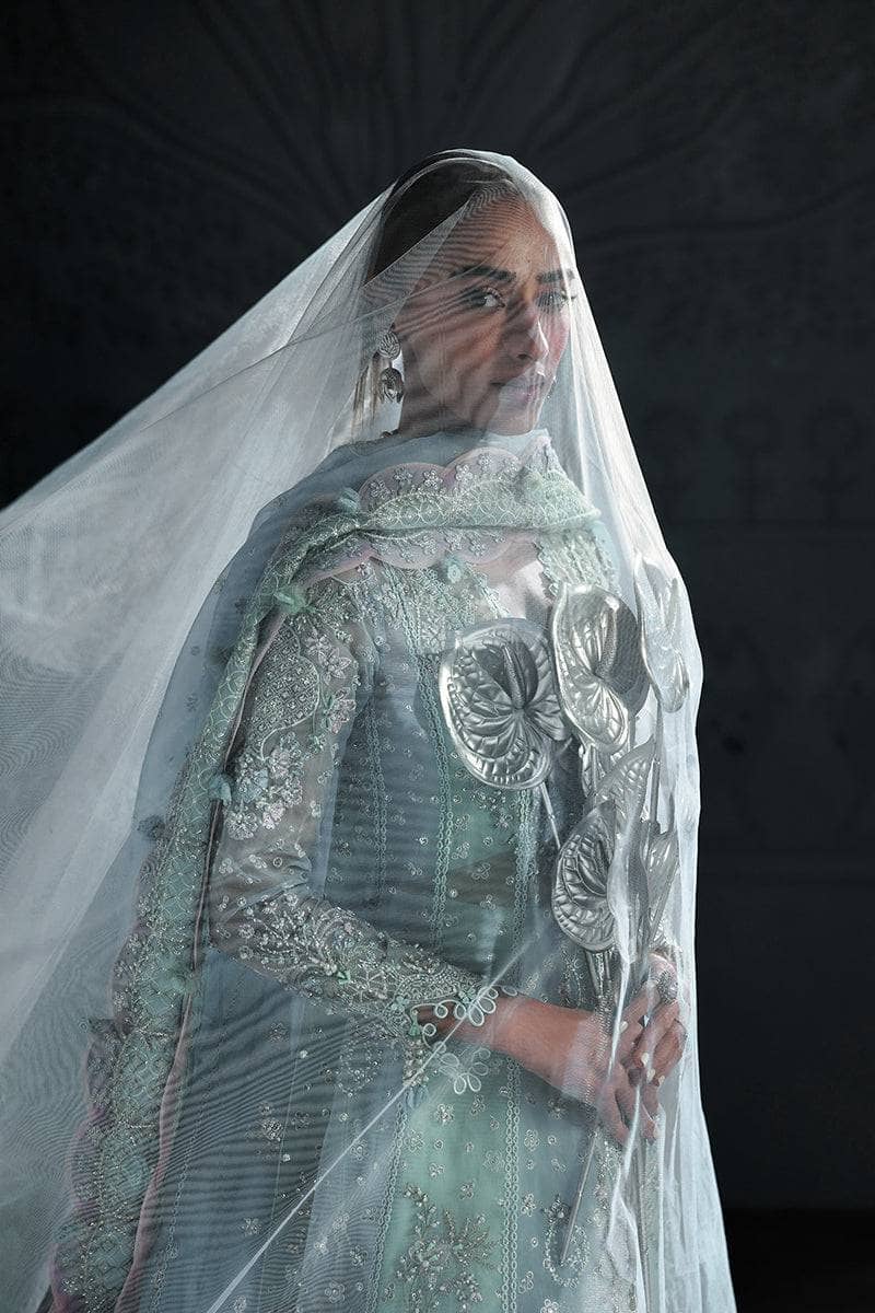 Qalamkar Elirah Wedding Formals 25/Hand Work/MF-08 SERENE AQUA