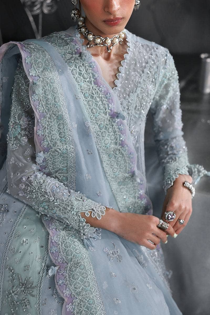 Qalamkar Elirah Wedding Formals 25/Hand Work/MF-08 SERENE AQUA