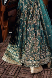 Qalamkar Chiffon Pakistani Suit Qalamkar Wedding Formals 24/Vol2/Hala SH-06