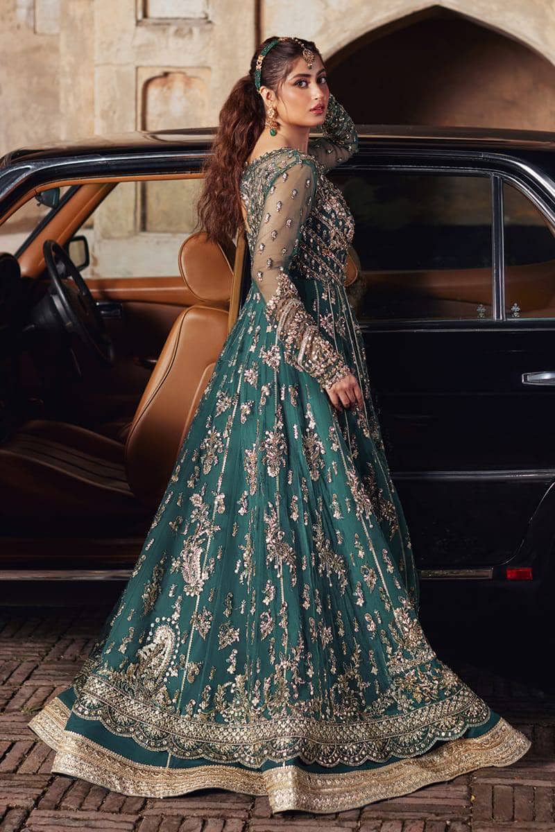 Qalamkar Chiffon Pakistani Suit Qalamkar Wedding Formals 24/Vol2/Hala SH-06