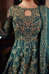 Qalamkar Chiffon Pakistani Suit Qalamkar Wedding Formals 24/Vol2/Hala SH-06