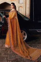Qalamkar Chiffon Pakistani Suit Qalamkar Wedding Formals 24/Vol2/Raniya SH -02