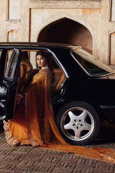 Qalamkar Chiffon Pakistani Suit Qalamkar Wedding Formals 24/Vol2/Raniya SH -02