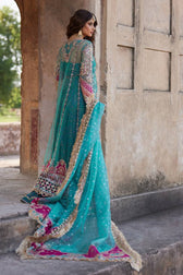 Qalamkar Chiffon Pakistani Suit Qalamkar Wedding Formals 24/Vol2/Sama SH-03