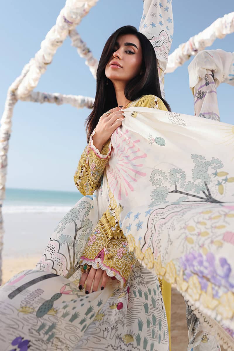 Qalamkar Sahil Luxury Lawn 26/SA-07 HIRA