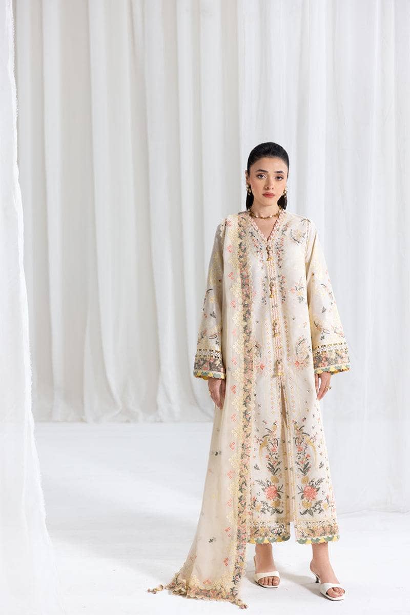 Qalamkar Lawn Pakistani Suits Qalamkar Luxury Lawn Eid Looks/Vol 2/SB-01 Rina