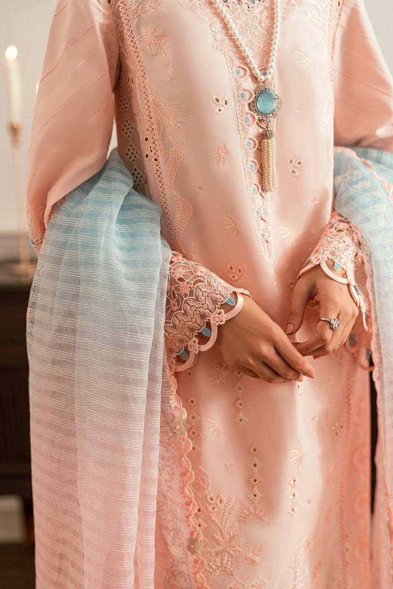 Qalamkar Lawn Pakistani Suits Qalamkar Luxury Lawn Eid Looks/Vol 2/SB-05 Aleeza