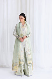 Qalamkar Lawn Pakistani Suits Qalamkar Luxury Lawn Eid Looks/Vol 2/SB-08 Rimsha