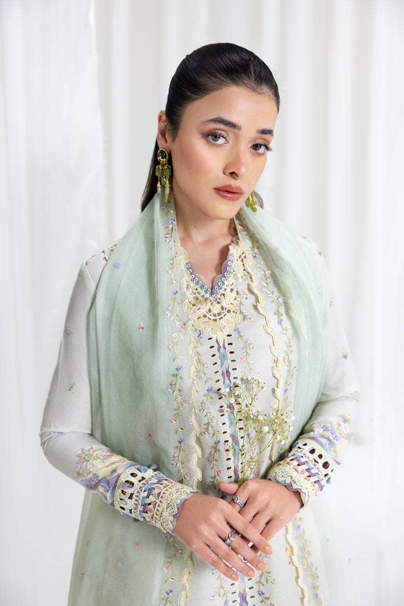 Qalamkar Lawn Pakistani Suits Qalamkar Luxury Lawn Eid Looks/Vol 2/SB-08 Rimsha