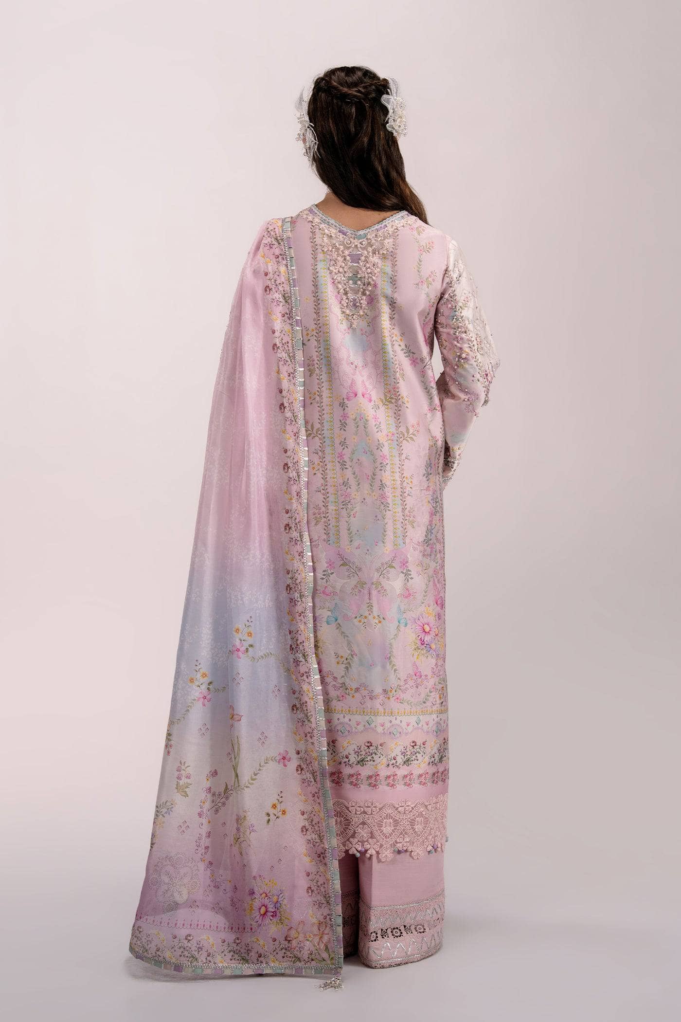 Qalamkar Luxe Charmeuse Silk 26/Hand Work/QSL-02 CALISTA