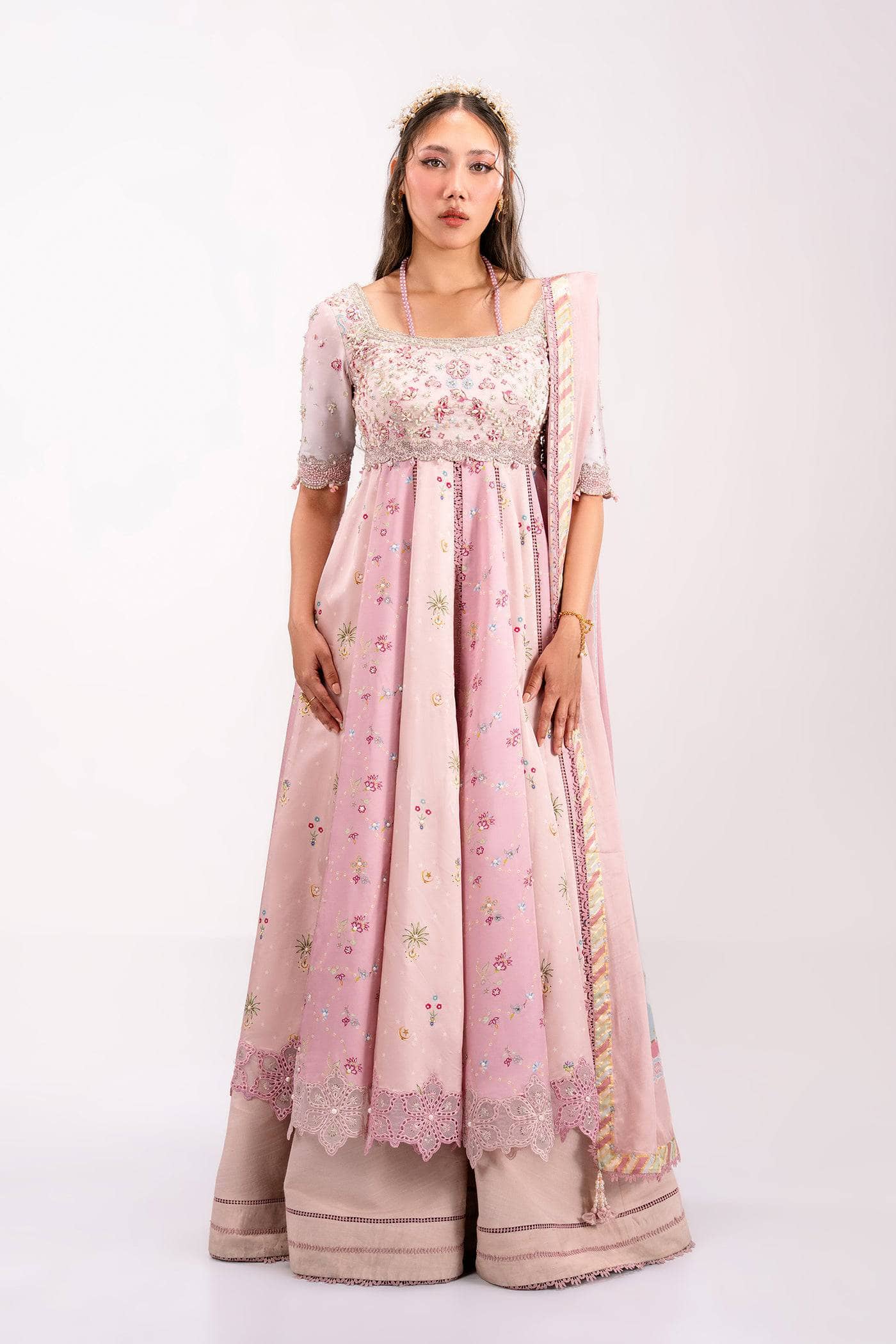 Qalamkar Luxe Charmeuse Silk 26/Hand Work/QSL-04 LARA