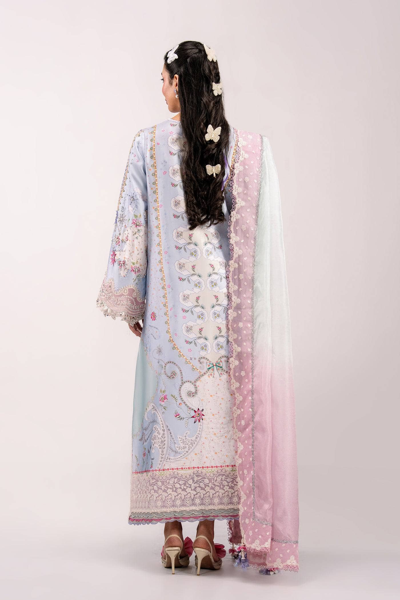 Qalamkar Luxe Charmeuse Silk 26/Hand Work/QSL-05 AKARI