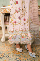 Qalamkar Luxe Charmeuse Silk 26/Hand Work/QSL-07 NOA