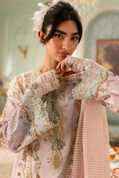 Qalamkar Luxe Charmeuse Silk 26/Hand Work/QSL-07 NOA